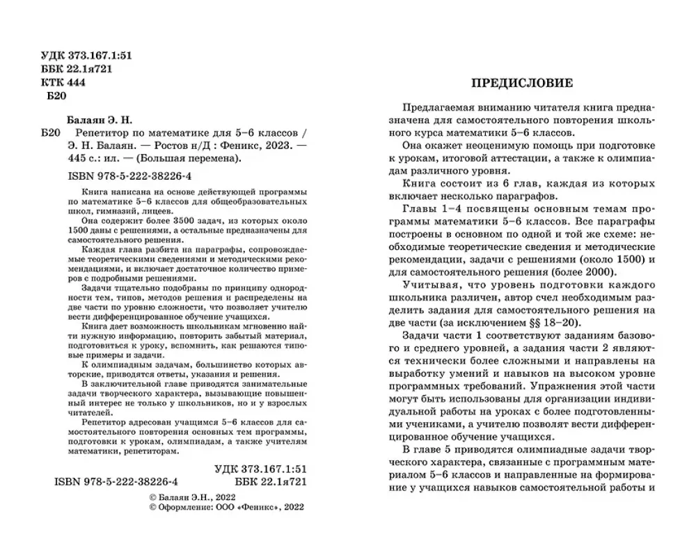 Репетитор по математике для 5-6 классов
