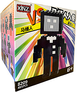 Konstruktor - Xinz. TV mnie, szary ekran, 495 elementów