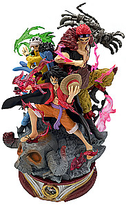 Figur - Anime, Drei Kapitäne. Kid, Law und Luffy, 20cm