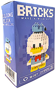 Constructor - Bricks. Donald Duck, 213 parts