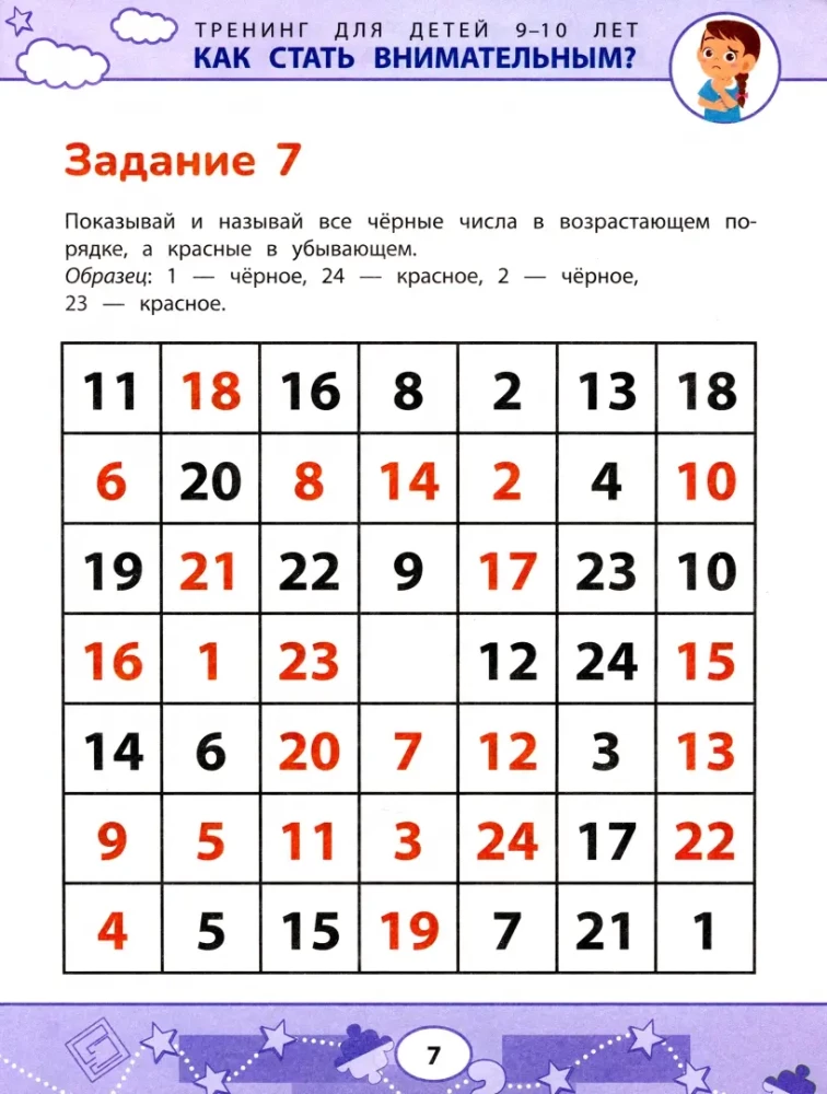Kā kļūt uzmanīgam? Problēmu novēršana mācībās. Apmācība bērniem 9-10 gadu vecumā