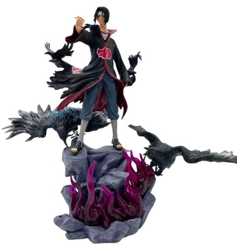 Figure - Itachi Uchiha with Crows, 31cm. Naruto. Naruto
