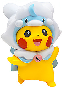 Figurīte - Pikachu pokemona kostīmos, 5cm, dažādībā