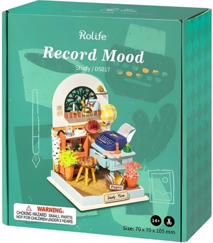 3D składana miniatura - Record mood