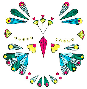 Face Sticker Set - Bird