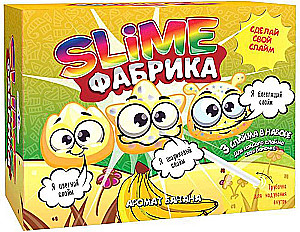 Eksperimentų ir bandymų rinkinys - Slime gamykla. Banana