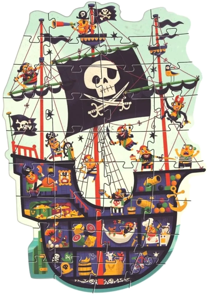 Duży puzzle: 36 - Piracki statek