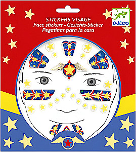 Face Stickers - Superhero