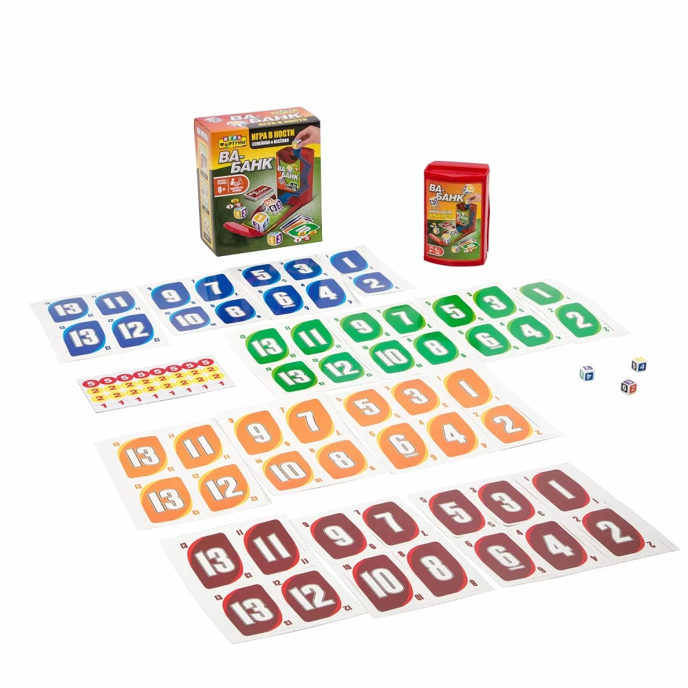 Настольная семейная игра - Ва-Банк (игра в кости)