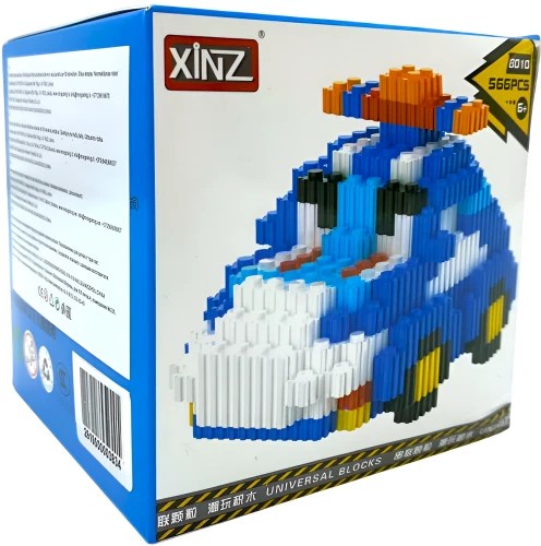 Konstruktorius - Xinz. Mėlyna mašina, 566 detalių