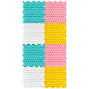 Modulaarne vaip - Bubl (pehme), 8 puslet