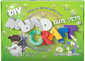 Muilo gamybos rinkinys - Muilo Craft. Mielos naminiai gyvūnai. Pievos gėlės
