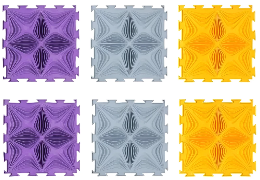 Modular mat - Kaleidoscope (hard), 6 puzzles