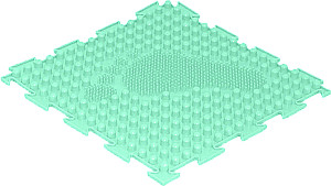 Modular Mat - Set No. 1. Universal, pastel colors, 8 puzzles