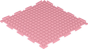 Modular Mat - Set No. 1. Universal, pastel colors, 8 puzzles