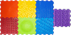 Modular Rug - Set No. 4. Rainbow, 7 Puzzles