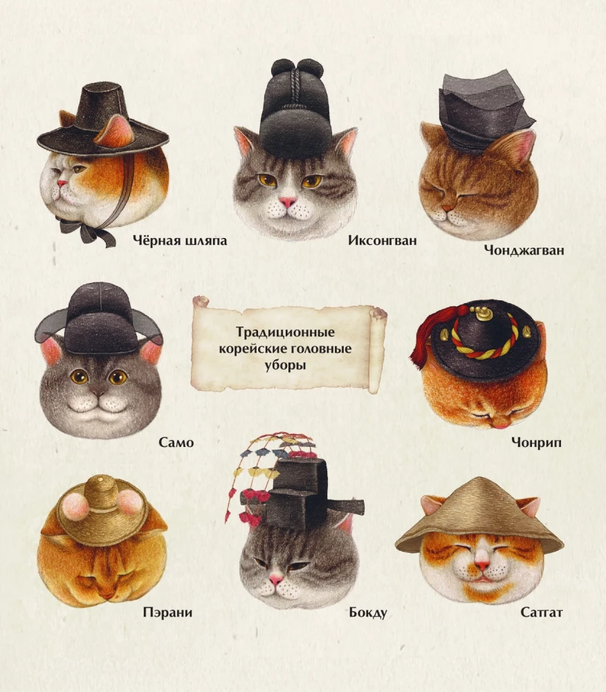 Reise mit Katzen in der Joseon-Ära. Ausmalbuch
