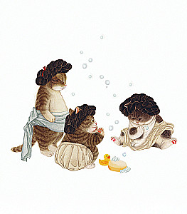 Reise mit Katzen in der Joseon-Ära. Ausmalbuch