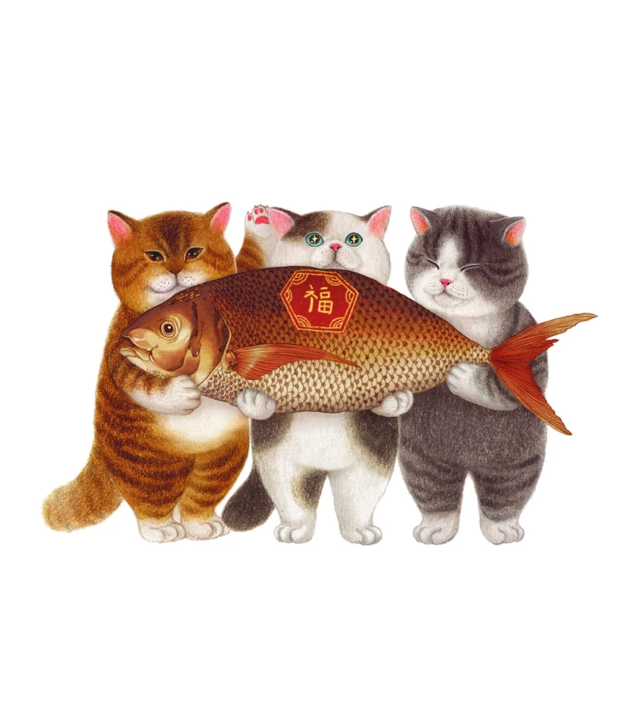 Reise mit Katzen in der Joseon-Ära. Ausmalbuch