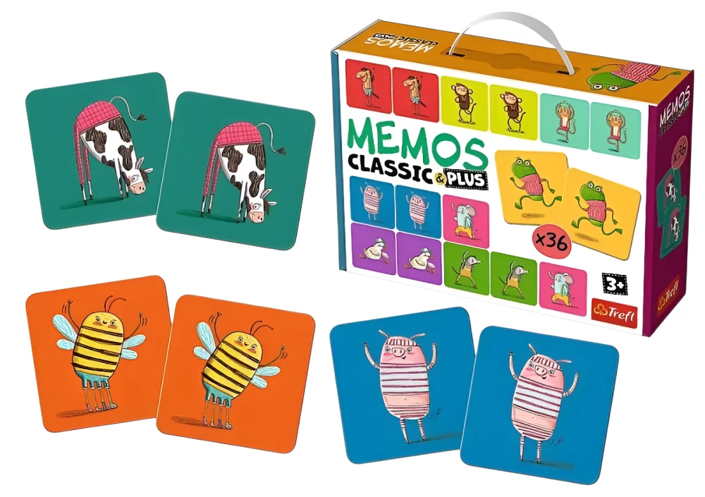 Board Game - Memo Classic Plus. Sounds and Movements