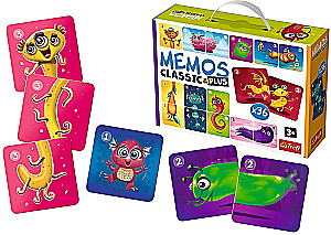 Board game - Memos classic plus. Cute monsters
