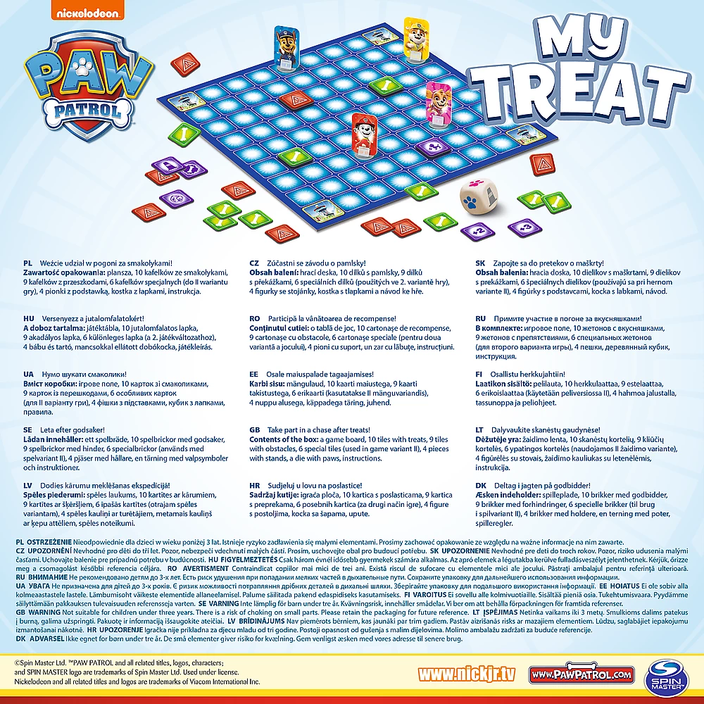 Brettspiel - Mein Knochen. Paw Patrol