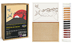 Mosaic from Colored Sand - Fujiyama