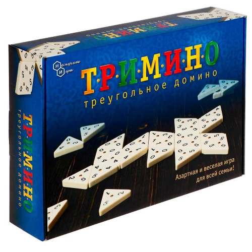 Das Spiel Trimino (dreieckiges Domino)