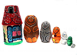 Puitmänguasi Matryoshka - Teremok