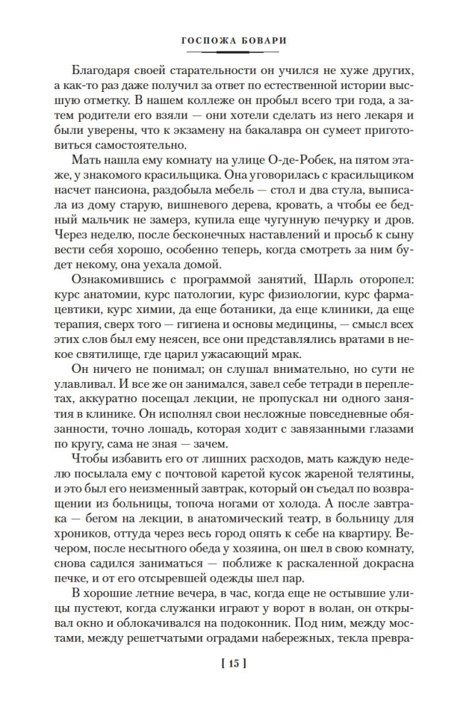 Ponia Bovari. Jausmų ugdymas. Paprasta siela