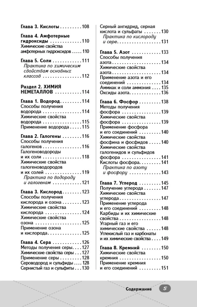 Unified State Exam. Chemistry. Inorganic Chemistry