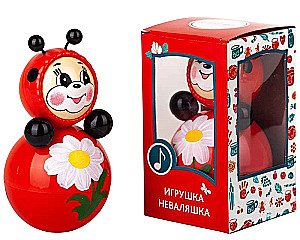 Игрушка-неваляшка - Божья коровка