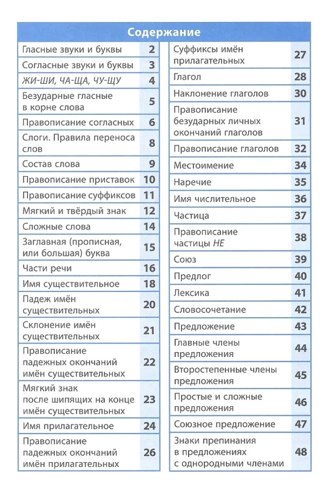 Russian Language 1-4 Grades