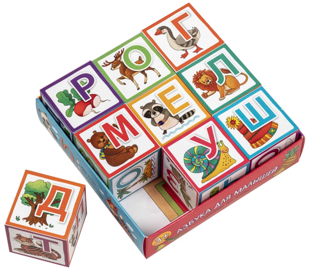 Intelligente Würfel - Das Alphabet für Kleinkinder, 9 Stück