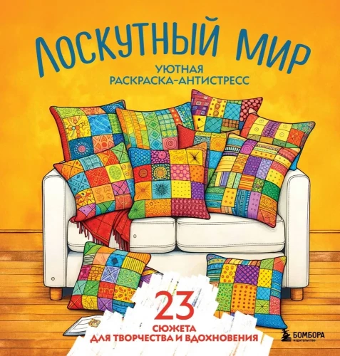 Gemütliches Ausmalbuch für Stressabbau. Patchwork-Welt. 23 Motive für Kreativität und Inspiration