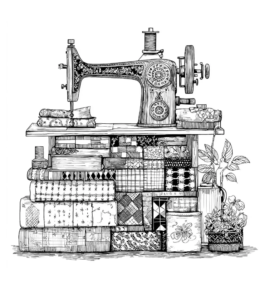 Cozy Coloring Anti-Stress. Quilted World. 23 Themes for Creativity and Inspiration