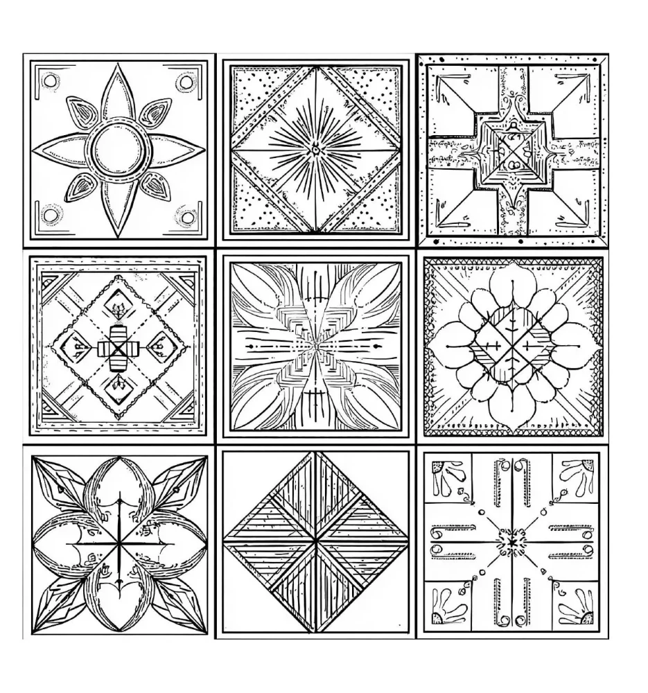 Cozy Coloring Anti-Stress. Quilted World. 23 Themes for Creativity and Inspiration