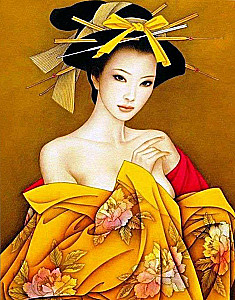 Painting by numbers - Japanese beauty, 40x50cm