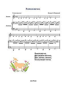 Noten für Klavier für die Kleinsten. Lehrbuch mit Notenalphabet