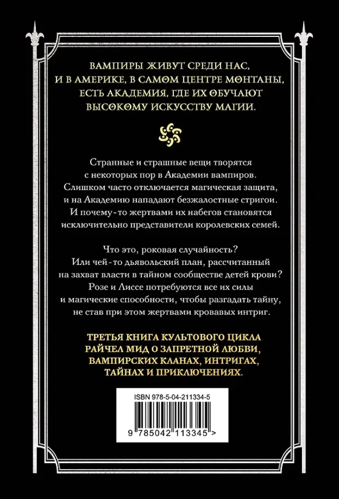 Vampire Academy. Book 3. Kiss of Darkness
