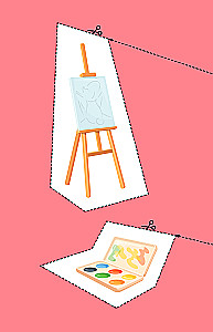 Meine ersten Ausschneidearbeiten. Linien und Figuren