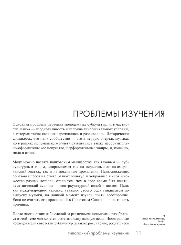 Type of Punks. Experiences of Individualism and Nonconformity