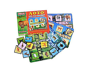 Stalo žaidimas Loto. Kas kur gyvena? (24 žaidimo kortelės)