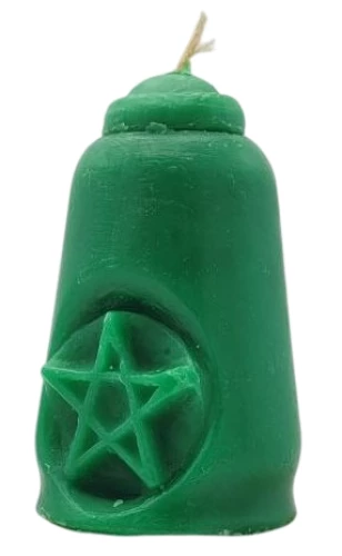 Pentagram Candle Green