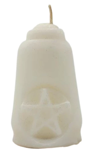 Pentagram White Candle