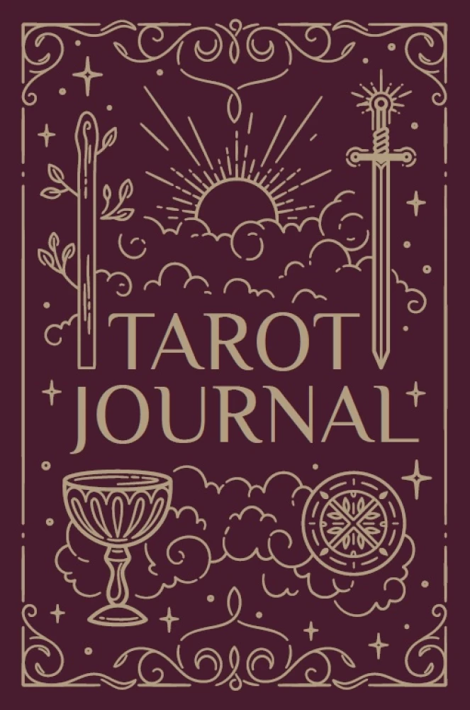 Tarot žurnāls - Bloknot, dienasgrāmata, burtnīca, ikdienas grāmata taro tarologam uz atsperes