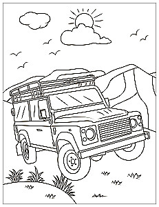 Malbücher mit Aufklebern. Autos