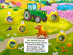 Tactile Book. On the Farm