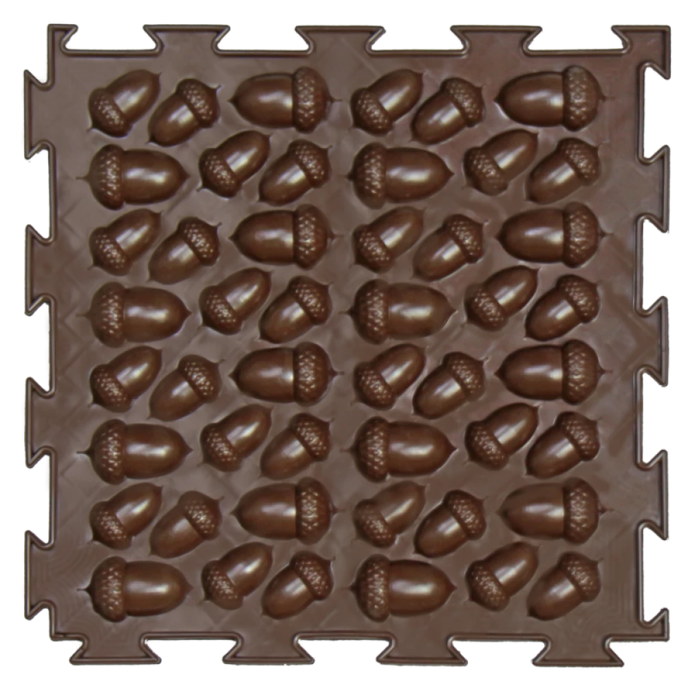 Modular Mat - Acorns. Dark Chocolate (hard), 1 puzzle