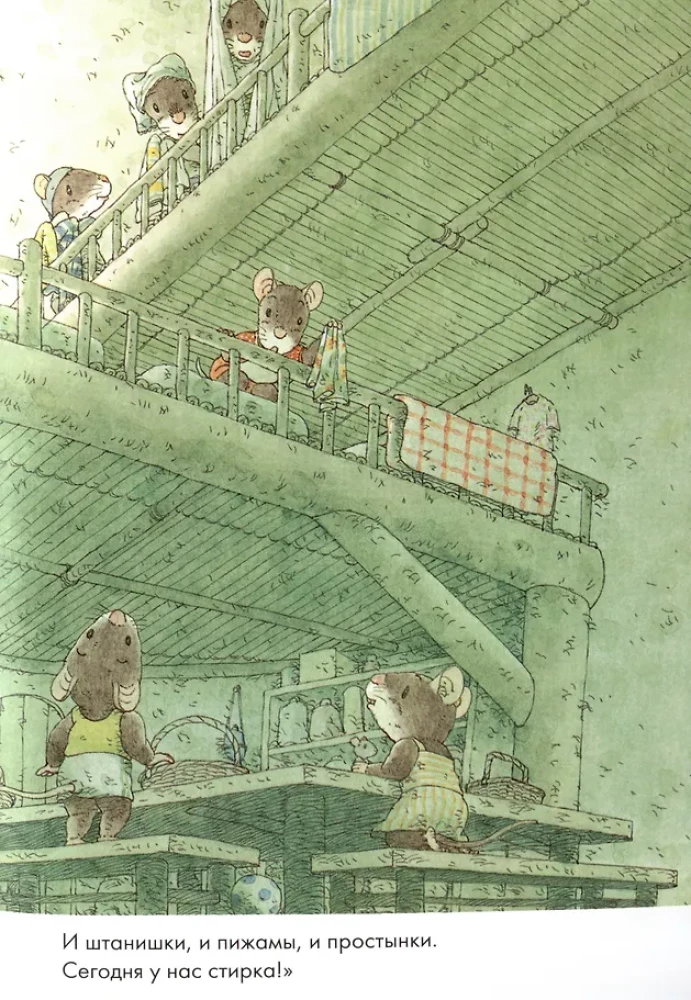14 Forest Mice. Washing